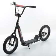 Дорослий двоколісний самокат iTrike SR2-043-2-B надувні колеса з ручним гальмом / колір чорний**