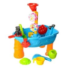 Дитячий ігровий столик-пісочниця у вигляді Корабля Bambi HG-667 інструменти і формочки / 2 види **