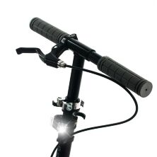 Складаний алюмінієвий самокат GS-0014 з ручним гальмом, ліхтариком / чорний **