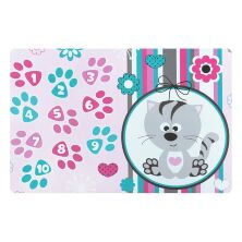 Дитячий столик з двома стільчиками Bambi 501-122 дерев'яний / забарвлення Котик рожевий**