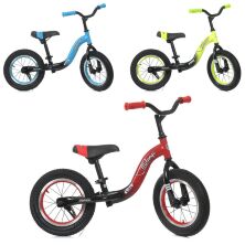 Велобіг від беговел дитячий з підніжкою ML-059 рама сталь / колеса 12 дюймів надувні / 3 кольори**
