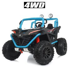 Дитячий двомісний електромобіль Джип Баггі Bambi Racer 4WD M 4570EBLR-4-2 на EVA колесах / чорно-блакитний**