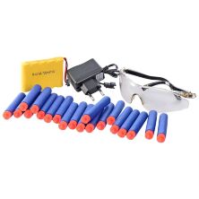 Іграшковий автомат-бластер SB250 з м'якими кулями присосками. На акумуляторі. В комплекті є окуляри**