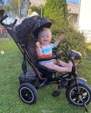 Велосипед-Коляска триколісний з поворотним сидінням Turbo Trike М 5448HANS-20G Дитячий Візок