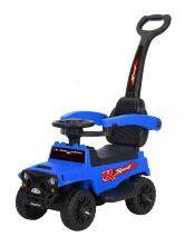 Дитяча каталка Машина-Толокар Джип M 4845-4 з батьківською ручкою / синій