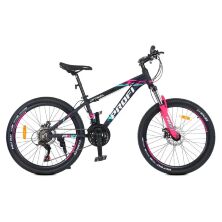 Велосипед спортивний PROFI 24 дюймів G24OPTIMAL A24.2 чорний(мат)-рожевий**