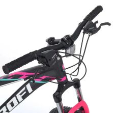 Велосипед спортивний PROFI 24 дюймів G24OPTIMAL A24.2 чорний(мат)-рожевий**