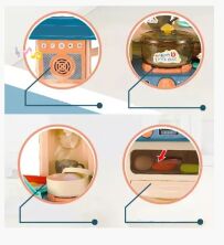 Дитячий ігровий набір інтерактивна кухня велика Bozhi Toys 838A світло звук вода холодний пар посудки