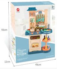 Дитячий ігровий набір інтерактивна кухня велика Bozhi Toys 838A світло звук вода холодний пар посудки