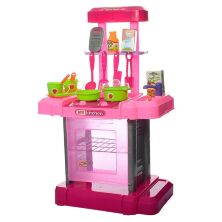 Дитячий ігровий набір кухня Kitchen 661-60 у валізці плита, духовка, посуд продукти звук, світло