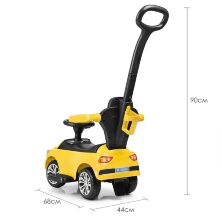 Дитяча машинка каталка толокар Bambi M 3503C(MP3)-6 жовта**