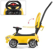 Дитяча машинка каталка толокар Bambi M 3503C(MP3)-6 жовта**