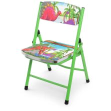 Дитячий столик зі стільчиком Bambi A19-DINO Динозаври зелений складаний**