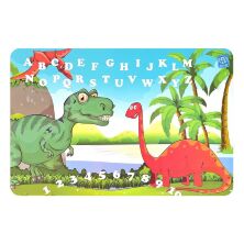 Дитячий столик зі стільчиком Bambi A19-DINO Динозаври зелений складаний**