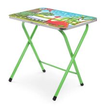 Дитячий столик зі стільчиком Bambi A19-DINO Динозаври зелений складаний**