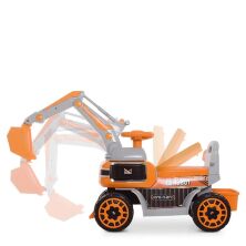 Дитячий електромобіль-трактор екскаватор BAMBI M 4068R-7 толокар 2 в 1 помаранчевий**