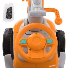 Дитячий електромобіль-трактор екскаватор BAMBI M 4068R-7 толокар 2 в 1 помаранчевий**