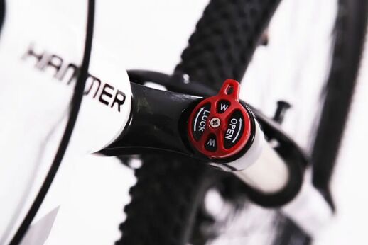 Велосипед Спортивний S200 HAMMER колеса 27.5 дюйма рама алюміній 19" біло-червоний