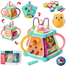 Іграшка Ігровий центр Логічний куб 648A-53-648A-59 Лабіринт Сортер Магнітна гра / світло і звуки тварин