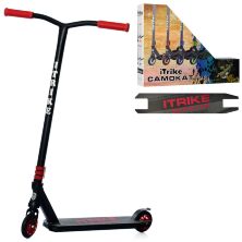 Трюкової двоколісний дитячий самокат iTrike SR2-068-1-BR підлітковий / чорно-червоний