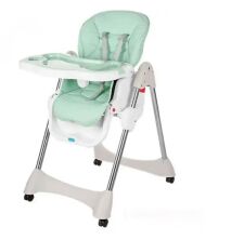 Дитячий складаний стільчик для годування Bambi M 3216-5-2 Mint Сидіння екокожа / м'ятний