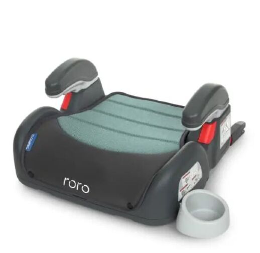 Автосидіння Бустер дитячий EL CAMINO ME 1144 RORO Isofix Royal Mint з підлокітником і підсклянником/льон