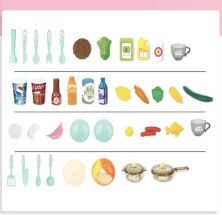 Дитячий ігровий набір інтерактивна кухня велика Bozhi Toys 838B світло звук вода холодний пар посудки