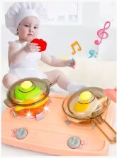 Дитячий ігровий набір інтерактивна кухня велика Bozhi Toys 838B світло звук вода холодний пар посудки