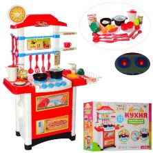 Дитячий ігровий набір інтерактивна кухня LIMO TOY 889-3 плита, духовка, посуд продукти звук, світло**