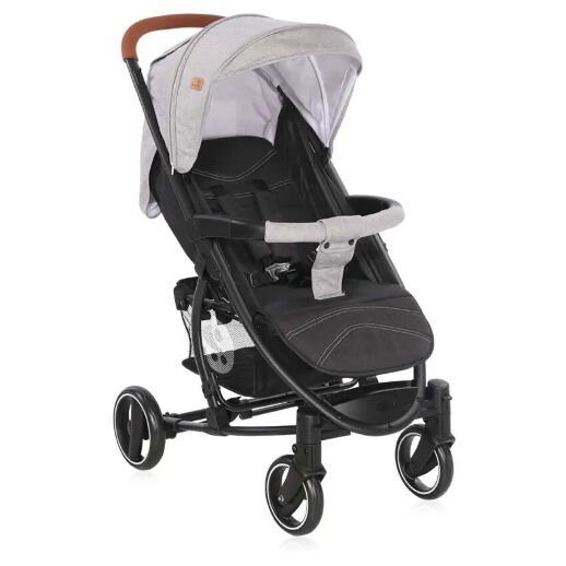 Коляска дитяча прогулянкова Lorelli S-300 Grey-Black сіро-чорна