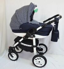 Коляска дитяча класична універсальна 2 в 1 Baby Marlen різні кольори