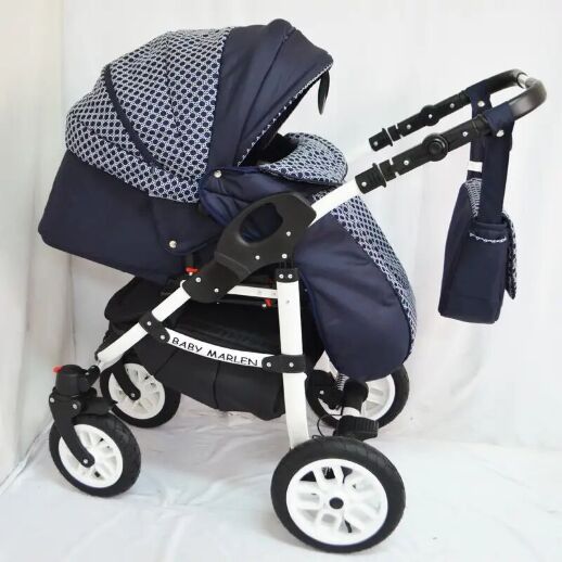 Коляска дитяча класична універсальна 2 в 1 Baby Marlen різні кольори