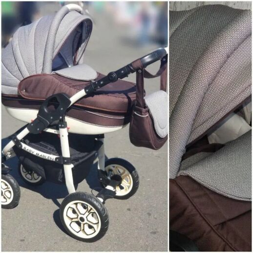 Коляска дитяча класична універсальна 2 в 1 Baby Marlen різні кольори