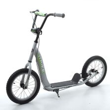 Дорослий двоколісний самокат iTrike SR2-043-2-G надувні колеса з ручним гальмом / колір сірий**