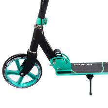 Складаний алюмінієвий самокат GS-0014 з ручним гальмом, ліхтариком / бірюзовий **