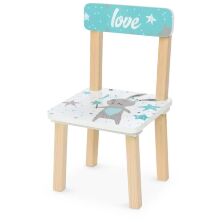 Дитячий столик з двома стільчиками Bambi 501-124 дерев'яний / забарвлення Зайчик м'ятний**