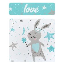 Дитячий столик з двома стільчиками Bambi 501-124 дерев'яний / забарвлення Зайчик м'ятний**