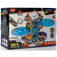 Велика Трирівнева Паркування Гараж Паркінг для машинок A 333-251A з машинками. Музика Звук, Світло**