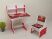 Дитяча регульована парта зі стільчиком Растишка Bambi 004 "Спортивна Машина" біло-червона / для хлопчика