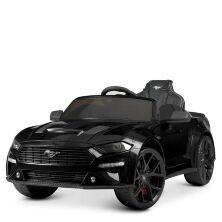 Дитячий одномісний електромобіль Ford Mustang M 4789EBLR-2 на ЄВА колесах з м'яким сидінням / чорний