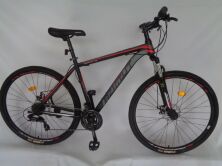 Дорослий спортивний гірський велосипед AZIMUT 40D колеса 26 дюймів GFRD/SHIMANO/ чорно-синій