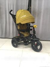 Дитячий триколісний велосипед Crosser T-400 NEO ECO AIR гірчичний