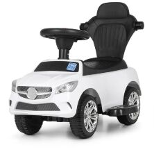 Дитяча машинка каталка толокар Bambi M 3503C(MP3)-1 біла**