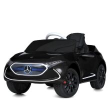 Дитячий одномісний електромобіль M 5107EBLR-2 Mercedes 2 двигуна, шкіряне сидіння, чорний