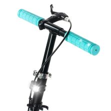 Самокат складаний двоколісний GS-0056 алюмінієвий з ручним гальмом і ліхтариком / колір рожевий