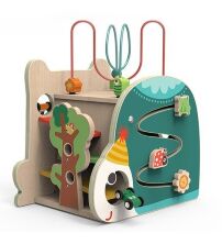 Дерев'яна Іграшка Ігровий розвиваючий центр MD 1593 Лабіринт Сортер Трек з машинками**