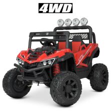 Дитячий двомісний електромобіль Bambi 4WD Баггі M 4634EBLR-3 Квадроцикл з м'яким сидінням і MP3 / червоний**