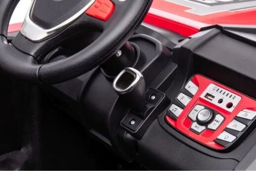 Дитячий Електромобіль Джип-Баггі 4WD M 5019 EBLR SB роз'єм, MP3, Пульт Червоний