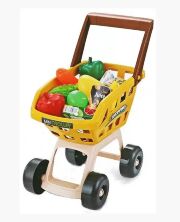 Дитячий ігровий набір супермаркет великий 668-77 візок продукти звук, світло каса коричневий**