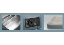 Надувний велюровий матрац ліжко INTEX 64116 з вбудованим насосом**